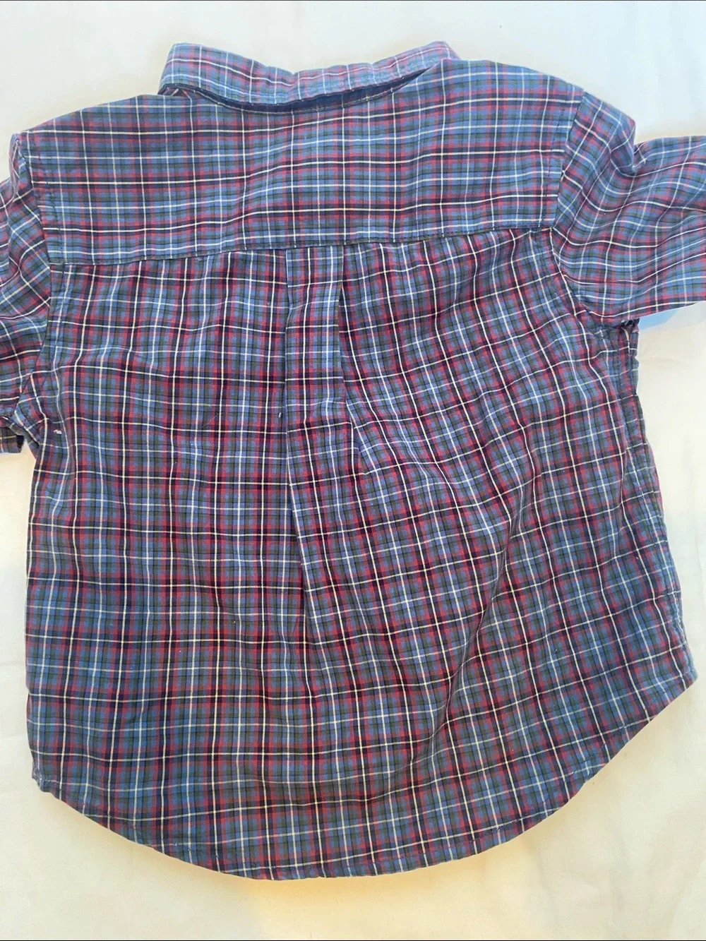 Ralph Lauren Navy & Red Plaid Button-Down Shirt